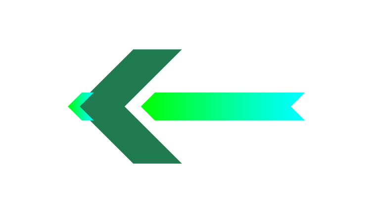 Green Dark and white arrow png