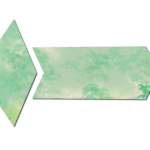 Green Leaf Textured bow arrow png