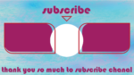 Pink outro screen youtube