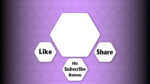 Purple gradient hexagonal pattern design youtube end screen download
