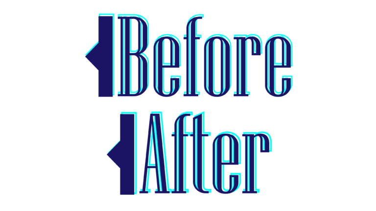 Before after with arrow png