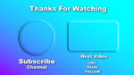 cyan and purple colored mix gradient youtube end screen template free download