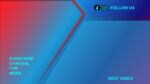 red blue follow us button simple end screen youtube size