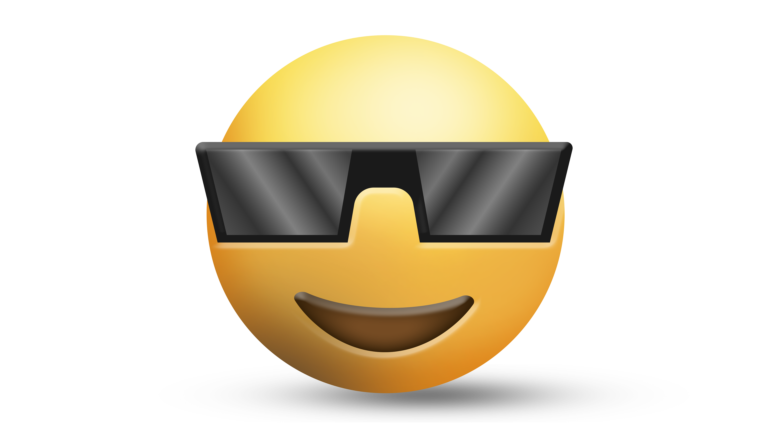 Black Goggles Smiley Emoji Royalty free