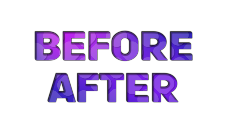 Blue and Purple Gradient before after HD png