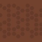 Brown color with hexagone pattern worship background hd.