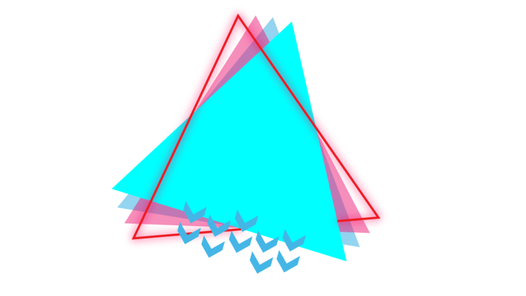 Cyan and teal color tringle callout free png
