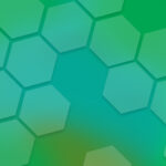 Green hexagonal pattern background free download.