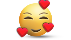 Heart shy emoji png download