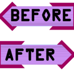 Purple and pink color before after free png