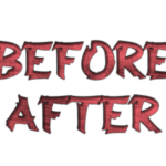 Red horror before after png