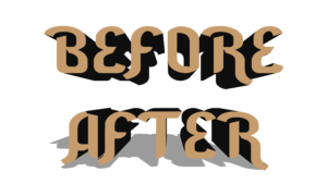 Simple brown before after full HD png