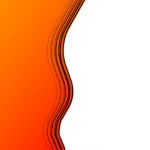 Simple one sided gradient wave stroke Orange Color dark Orange Color youtube thumbnail template