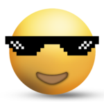 Thug Life Goggles smiley face png