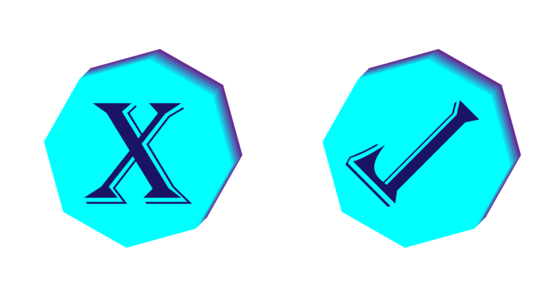 right and wrong in Hexagone png.