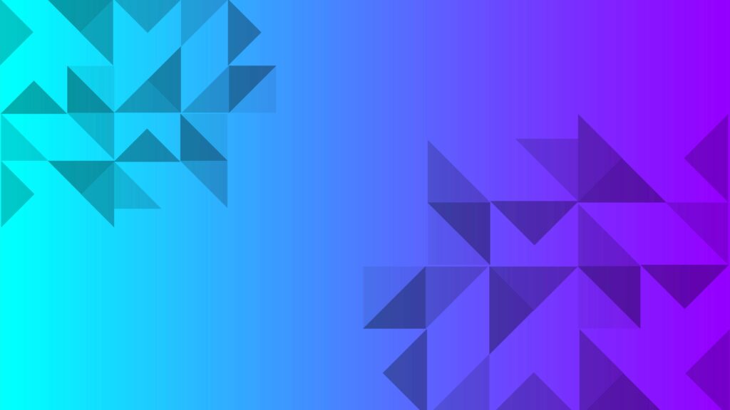 Abstract hexagon gradient teal cyan to purple background.