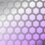 Grey abstract background with honeycomb pattern.