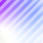 Violet and blue shaded gradient background with white straps.