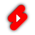 Red color youtube shorts icon