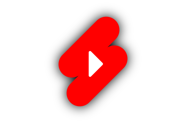 Red color youtube shorts icon