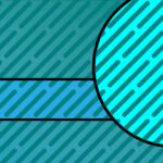 Teal color thumbnail with circle clipart