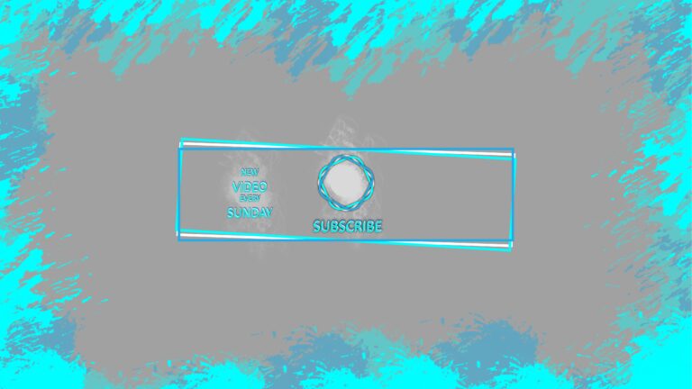 Cyan color banner with grunge design