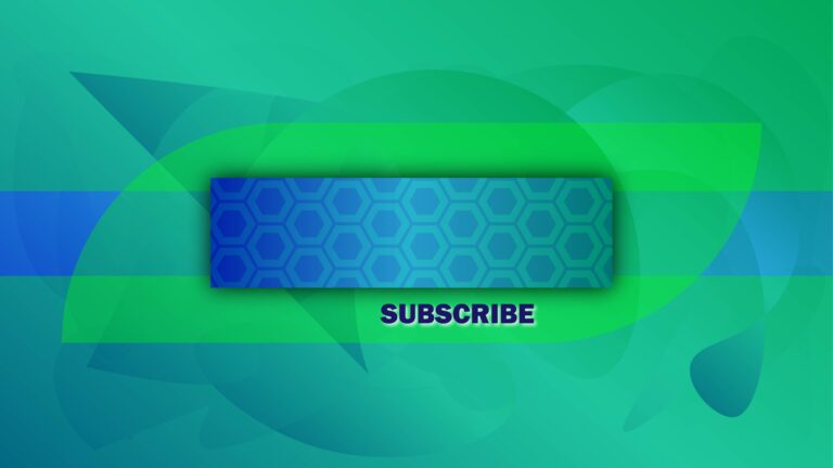 Green color simple cover for yt