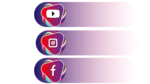 White Youtube instagram facebook png