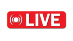 Youtube live png in red color
