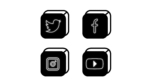 Black logo instagram facebook youtube png