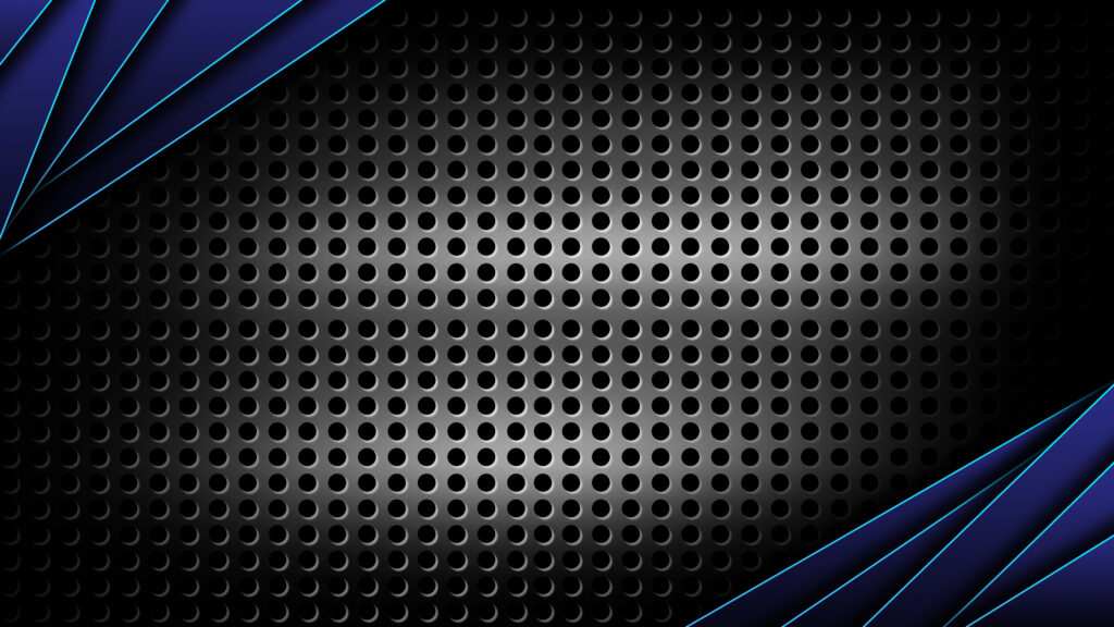 Circle mesh pattern in dark grey gaming background Abstract d black technology background