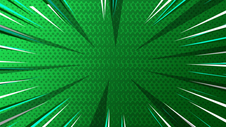 Green starps comic background