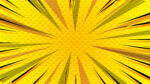 comic background in yellow color overlaped with zoom effects