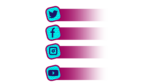 youtube instagram twitter facebook logo and user id name