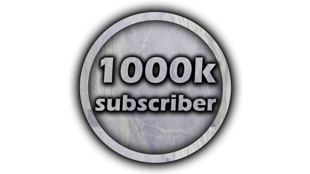 1000K subscriber complate PNG Free Download 1000k Subs PnG