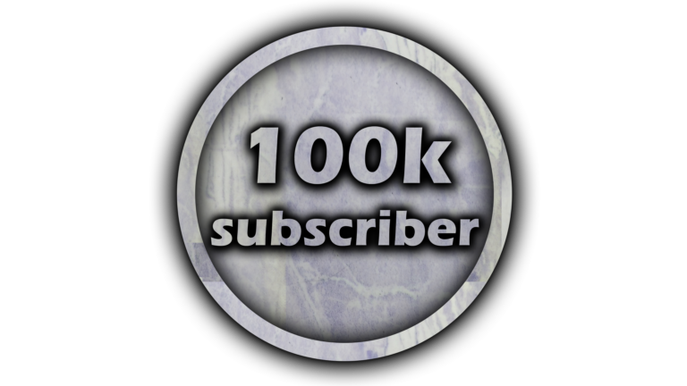100K subscriber complate PNG Free Download 100k Subs PnG
