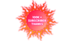 100K subscriber complate thanks image red png