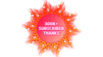 300K subscriber complate thanks image red png