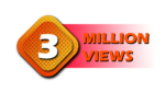 3m million views youtube Three million icon Orange Free download