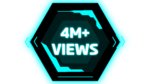 4 Million View PNGs Sci Fi Inspired hexagon UI Designs with Virtual Screens and Cyan Lines