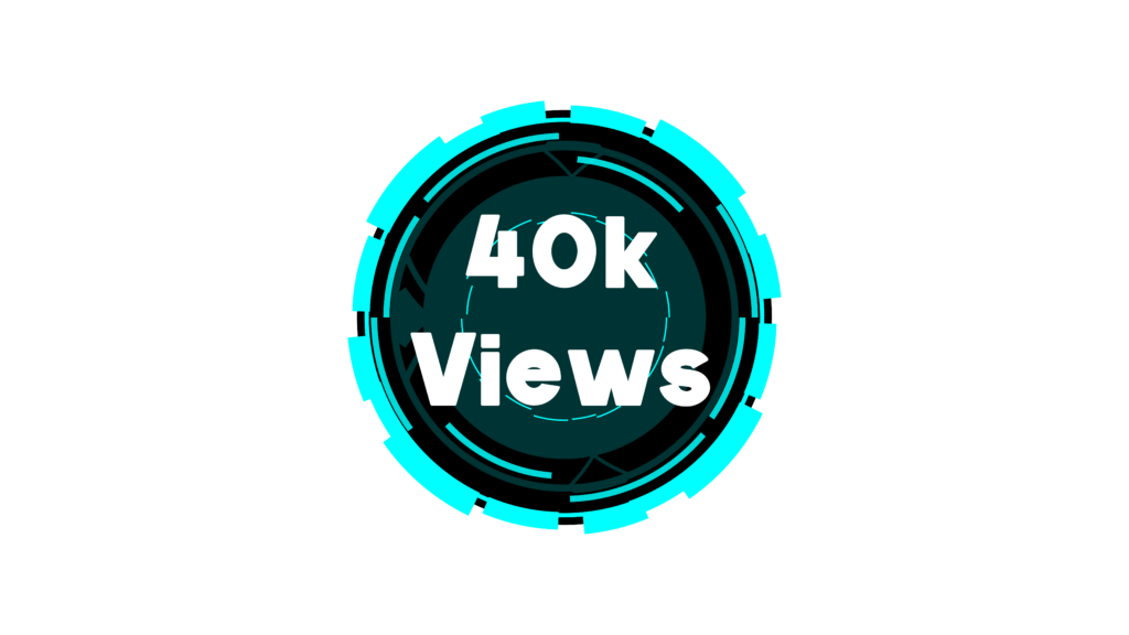 40k Views PNG Downloads Stunning circle Graphics with Black and Cyan sci fi HUD Displays