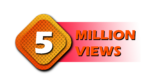 5m million views youtube Five million icon Orange Free download