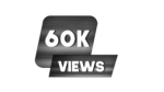 60 k view YT channal views symbol PNG image