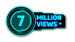 7 Million View PNG Downloads Stunning circle Graphics with Black and Cyan sci fi HUD Displays