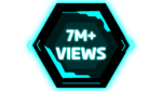 7 Million View PNGs Sci Fi Inspired hexagon UI Designs with Virtual Screens and Cyan Lines