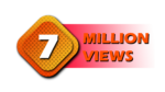 7m million views youtube Seven million icon Orange Free download