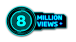 8 Million View PNG Downloads Stunning circle Graphics with Black and Cyan sci fi HUD Displays