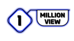 Black and Blue 1 Million views PNG