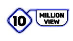 Black and Blue 10 Million views PNG