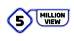 Black and Blue 5 Million views PNG